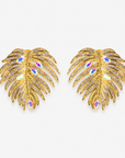 Calypso Palm Crystal Earring,Earrings, Sassy Jones,