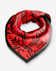 Confident Luxe Scarf 33" x 33" - Red