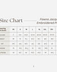 Fawna Jacquard Embroidered Leisure Wide Legged Pant