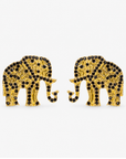 Ibiza Crystal Studs - Black,Earrings, Sassy Jones,