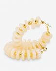 Kamaria Coconut Hoops- Ivory Coast,Earrings, Sassy Jones,