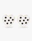 Lovebug 18k Studs - Black/White,Earrings, Sassy Jones,