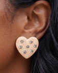 Lovebug 18k Studs - Cream
