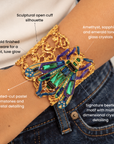 Miss Beasley Cuff - Amethyst Crystal,Bracelets, Sassy Jones,