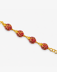 Scarlette 18k Dainty Pearl Bracelet - Ladybug,Bracelets, Sassy Jones,