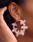Alana Bubble Cloud Hoops - Pink,Earrings, Sassy Jones,