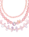 Alana Bubble Cloud Necklace - Pink,Necklaces, Sassy Jones,
