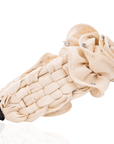 Angelique Ruffle Headband - Ivory,Headbands, Sassy Jones,