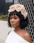 Angelique Ruffle Headband - Ivory,Headbands, Sassy Jones,