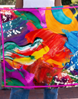Aria Splash Luxe Scarf 33" x 33",Scarves, Sassy Jones,