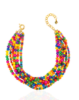 Ayoka Beaded 2 - in - 1 Cascading Chain - Confetti Pop,Necklaces, Sassy Jones,