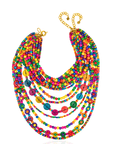 Ayoka Beaded 2 - in - 1 Cascading Chain - Confetti Pop,Necklaces, Sassy Jones,