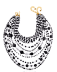 Ayoka Beaded 4 - in - 1 Cascading Chain – Black & White,Necklaces, Sassy Jones,