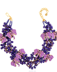 Babar 18k Brooch Bib - Midnight Purple,Necklaces, Sassy Jones,