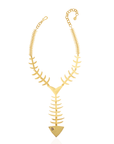 Caicos 18k Fishbone Necklace,Necklaces, Sassy Jones,