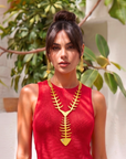 Caicos 18k Fishbone Necklace,Necklaces, Sassy Jones,