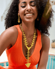 Caicos 18k Fishbone Necklace,Necklaces, Sassy Jones,