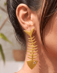 Caicos Fishbone Dangles,Earrings, Sassy Jones,