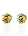 Caliope Beaded Cluster Earrings - Sienna Sage,Earrings, Sassy Jones,