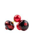 Caliope Double Studs - Crimson,Earrings, Sassy Jones,