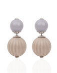 Caliope Double Studs - Modern Greige,Earrings, Sassy Jones,