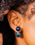 Caliope Double Studs - Rainbow Iridescent,Earrings, Sassy Jones,