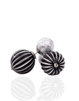 Caliope Double Studs - Silver Fox,Earrings, Sassy Jones,