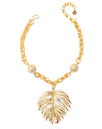 Calypso Palm Crystal Bib,Necklaces, Sassy Jones,