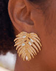 Calypso Palm Crystal Earring,Earrings, Sassy Jones,