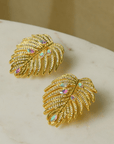 Calypso Palm Crystal Earring,Earrings, Sassy Jones,