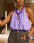 Chrysallis 2pc Stretch Stack - Grape Jelly,Bracelets, Sassy Jones,