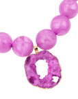 Chrysallis Agate Chunky Chain - Power Pink,Necklaces, Sassy Jones,