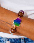 Chrysallis Agate Chunky Stretch Bracelet - Joyride,Bracelets, Sassy Jones,