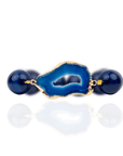 Chrysallis Agate Chunky Stretch Bracelet - Midnight Blue,Bracelets, Sassy Jones,