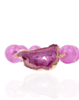 Chrysallis Agate Chunky Stretch Bracelet - Power Pink,Bracelets, Sassy Jones,
