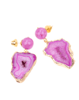 Chrysallis Agate Dangles - Power Pink,Earrings, Sassy Jones,