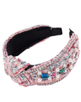 Claire Luxe Headband - Pink,Headbands, Sassy Jones,
