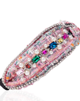 Claire Luxe Headband - Pink,Headbands, Sassy Jones,