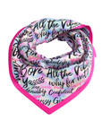 Confident Luxe Scarf 33" x 33" - Pink,Scarves, Sassy Jones,