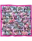 Confident Luxe Scarf 33" x 33" - Pink,Scarves, Sassy Jones,