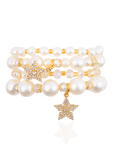 Gizelle 4pc Bracelet Stretch Stack,Bracelets, Sassy Jones,