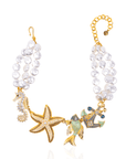 Harbor Grace 18k Anchor Necklace - Coastal Pearl,Necklaces, Sassy Jones,