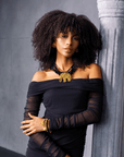 Ibiza 4pc Stretch Bracelet Stack - Black,Bracelets, Sassy Jones,