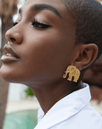 Ibiza Crystal Studs - Gold,Earrings, Sassy Jones,