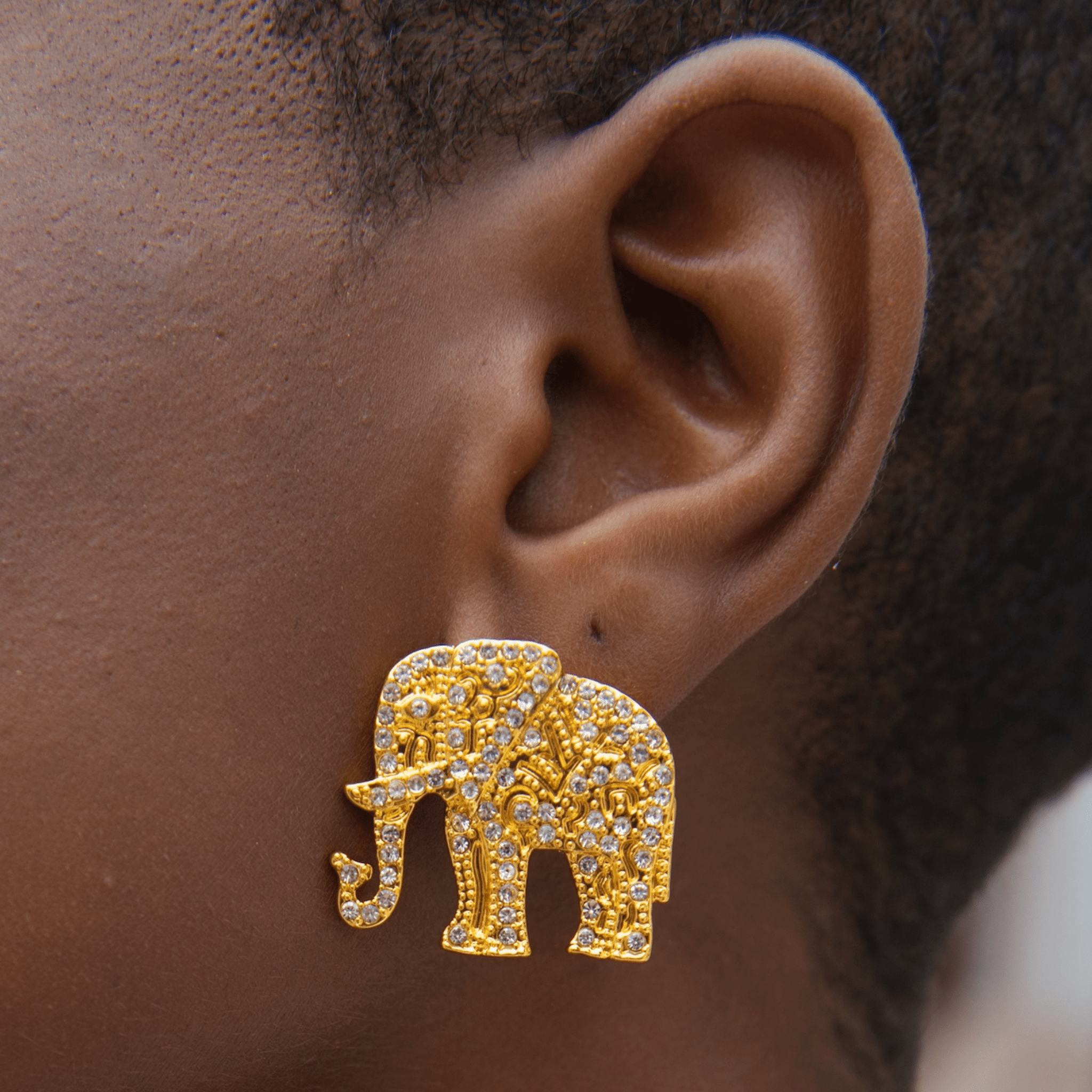 Ibiza Crystal Studs - Gold | Sassy Jones