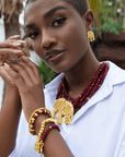 Ibiza Crystal Studs - Gold,Earrings, Sassy Jones,
