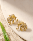 Ibiza Crystal Studs - Gold,Earrings, Sassy Jones,