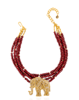 Ibiza Statement Chain - Crimson/Gold,Necklaces, Sassy Jones,