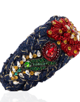 Ivy Garden Headband - Navy,Headbands, Sassy Jones,