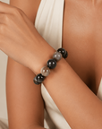 Jade Jungle Marbled Stretch Bracelet,Bracelets, Sassy Jones,